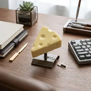Simulation Soft cheese blocks - yellow, moldable and squeezable decorative pieces with squeezing function, suitable for office stress relief or decoration. 9*7cm moldable slow-rebound stress relief piece, suitable as a gift for colleagues or friends!