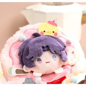 10cm Doughnut Love and Deepspace Xavier Rafayel Sylus Caleb Doll With Skeleton Stuffed Plushies Doll Clothes Keychain Bag Toy K