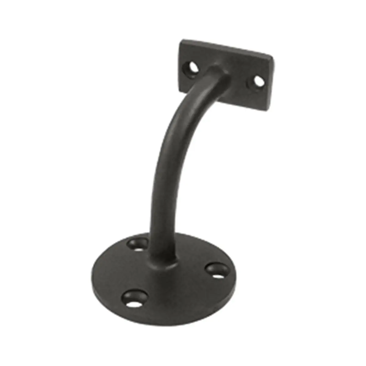 212 MAIN Hand Rail Brackets, Solid Brass Light-Duty Mountable Wall-Mount, 3 in Projection, Oil Rubbed Bronze, Weatherproof for Bath, Kitchen