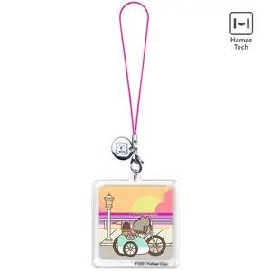 Pusheen the Cat Acrylic Keychain Charm - Summer