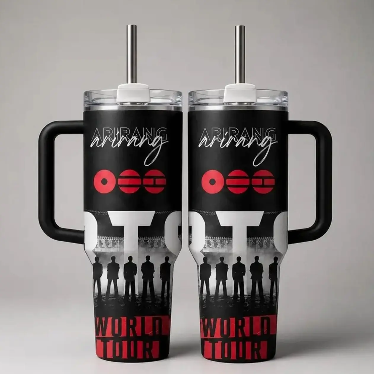 [No Straw] ARIRANG Tour 2026 Tumbler Cup, 40oz/20oz Insulated Cup, Gift for Fans
