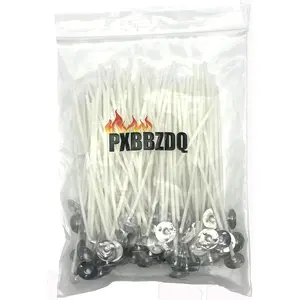 PXBBZDQ 12" Long Pre-Waxed Candle Wicks for Making - 100 Piece Thick Lx Wicks