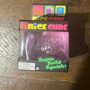Schylling NeeDoh purple nice cube toy super solid squish