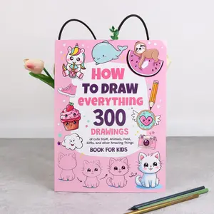 How to Draw for Art Lovers, 300 Cute Step-By-Step Simple Patterns, Includes Animals Food Gifts More, Perfect for Beginners & Kids, Coloring Books