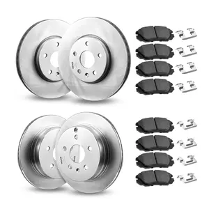 VEVOR Front and Rear Brake Kit Compatible with 2010-2017 Chevrolet Equinox, 2010-2017 GMC Terrain, Hollow Brake Rotors Ceramic Brake Pads Replacement Kit, 12.7 in Front Rotors, 12 in Rear Rotors, Ceramic Pads, Full Set