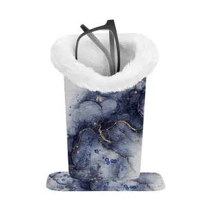 1 PC Eyeglasses Holder with Soft Furry Lining and Magnetic Base, Durable Glasses Stand Case Vegan Leather Exterior, Portable Sunglasses Organizer, Eye-glass Storage Organizer Case for Nightstand, Office Desk