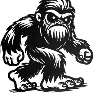 Mullner Fab, Sasquatch metal sign, home decor
