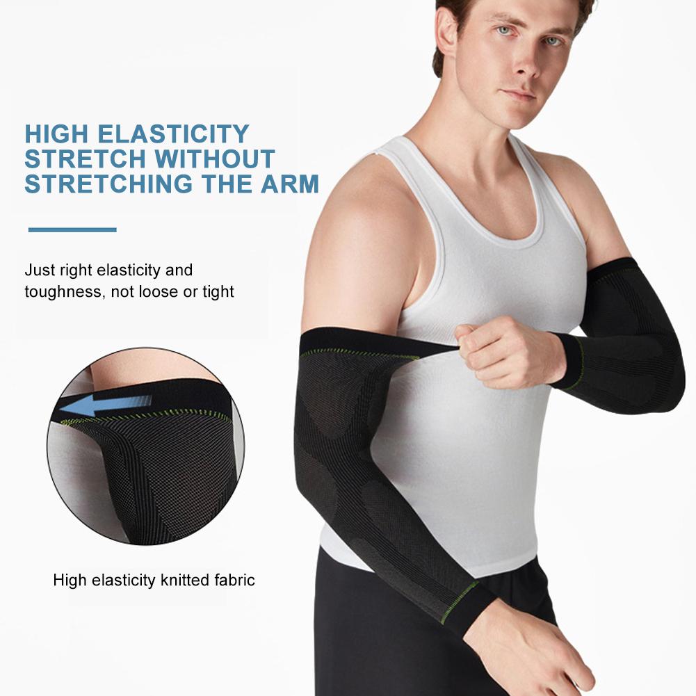 Compression Arm Sleeves for Men & Women, High-Elastic  Breathable UV Sun Protection, Muscle Support Sports Arm Sleeves