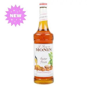 Monin Premium Butter Pecan Flavoring Syrup 750 mL - Sweet Beverage caramel coffee