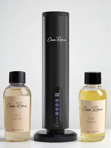 Casa Roma Alto Set – Tabletop Aroma Oil Diffuser with Bluetooth App & Touch Control + Two 120 ml Premium Fragrance Oil – Cold-Air Waterless Scent Machine (Covers 1,000 sq. ft.)