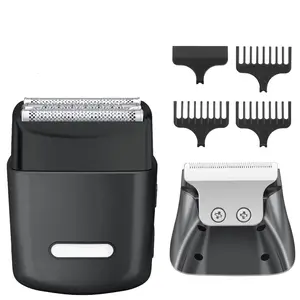 luopital 2-in-1 Electric Foil Shavers for Men, Coarse Thick Curly Long Beards Clippers Trimmer, Mini Portable Electric Razor for Face Beard  USB Type C, Father Birthday Christmas Gifts