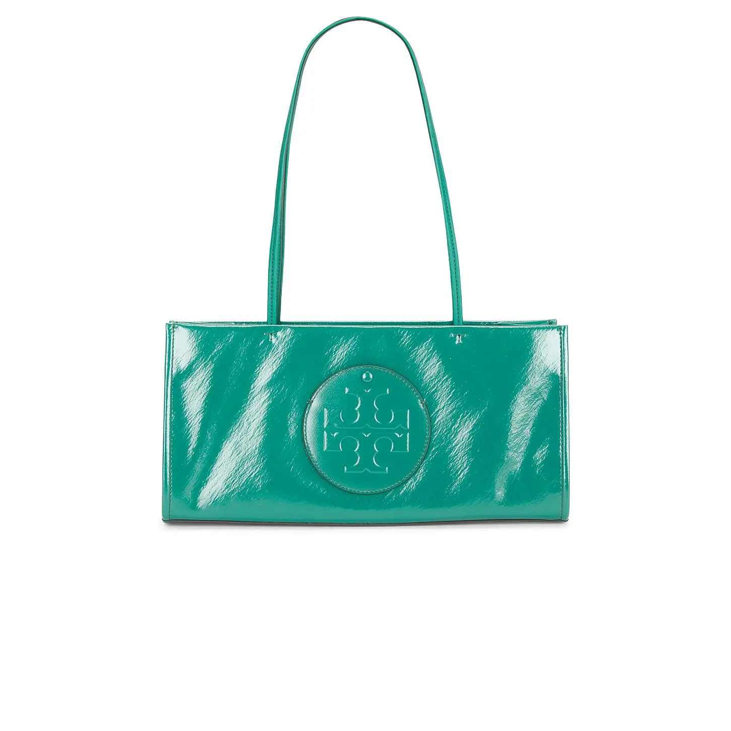 Tory Burch Ella East-West Tote Bag in Bright Malachite