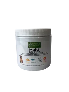 Esencia Paws Multivitamin Soft Chews for Dogs - 60 Tasty Chews with Ashwagandha & Salmon Oil for Joint Health & Immunity - Natural Canine Nutritional Supplement