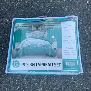 5 PCS BED SPREAD SET