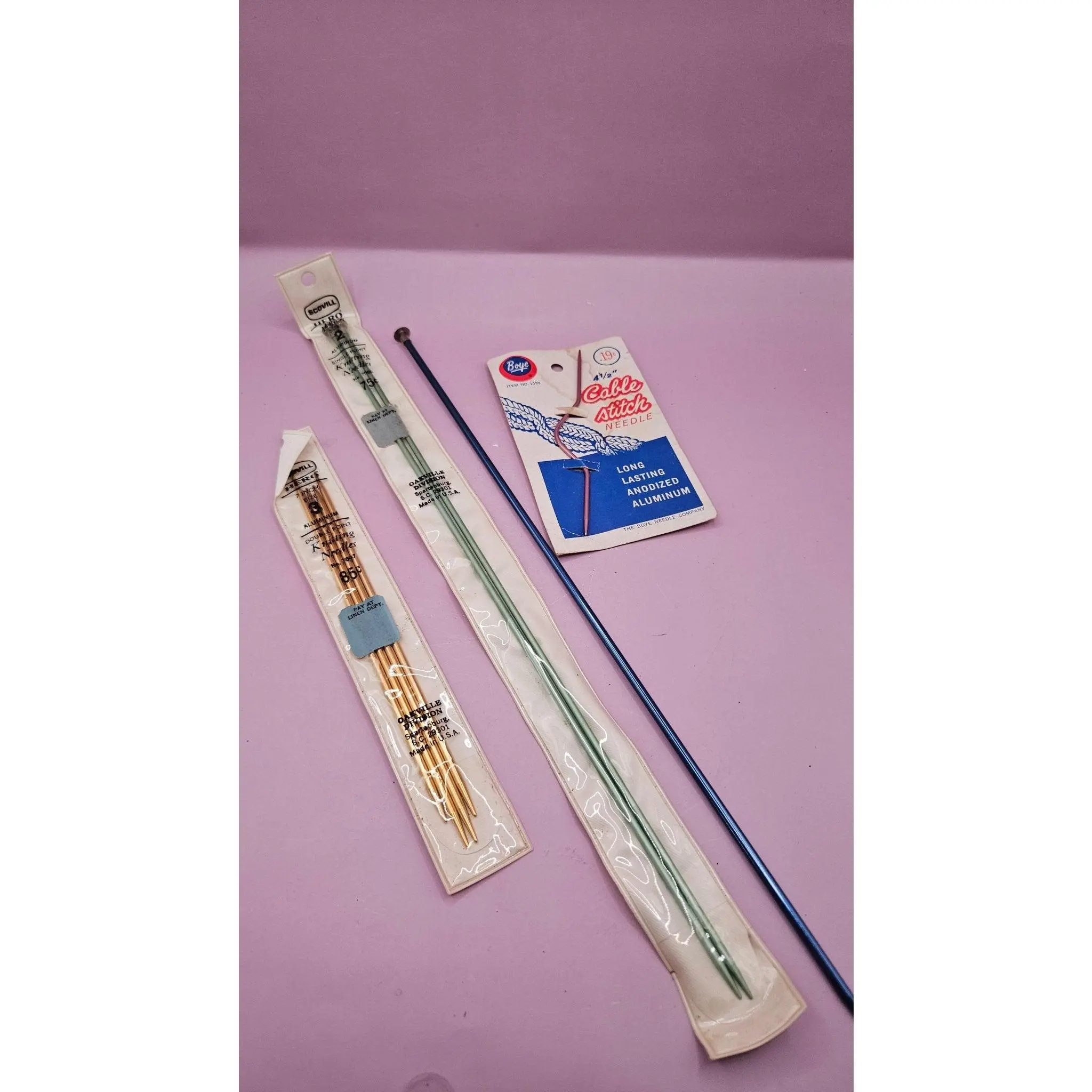Vintage Knitting Needle Bundle – Aluminum & Cable Stitch Needles