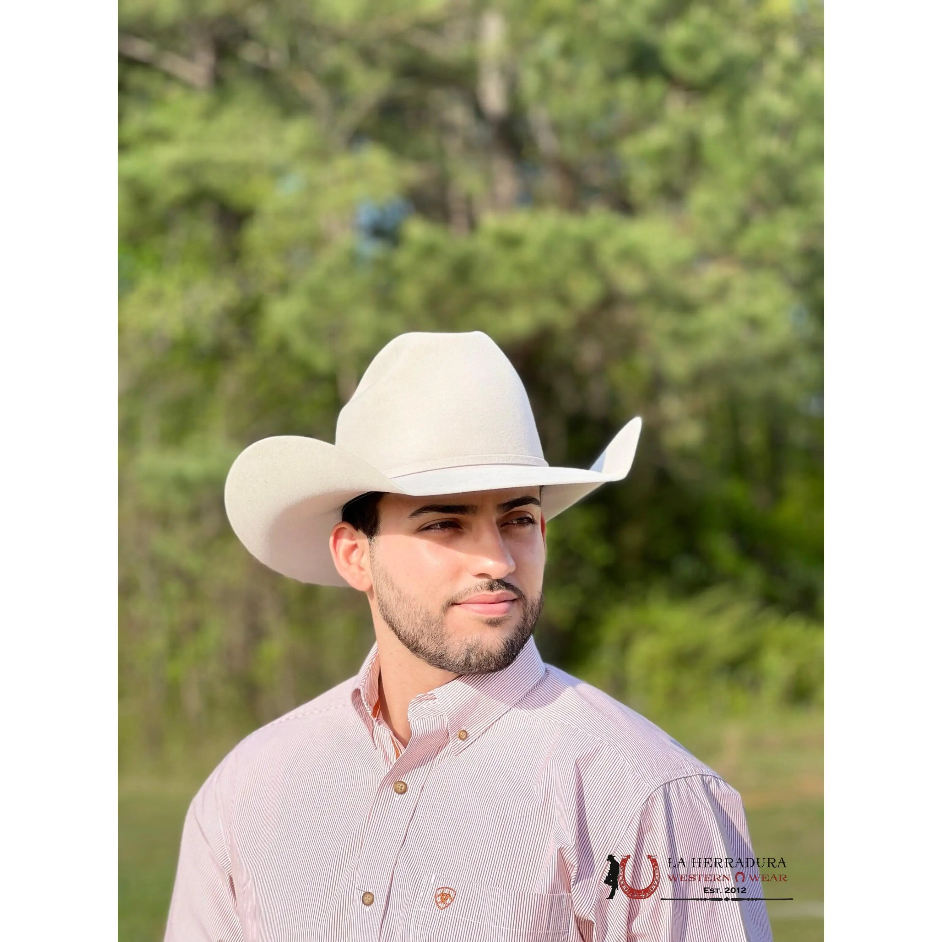 Customizable Open Crown Cowboy Hat - 10x Quality Felt Western Style, Silver Belly, 6-in Crown, 4.5-in Brim, Adjustable Bendable Size Fit, Casual Personalized Shaping Fashion Accessory