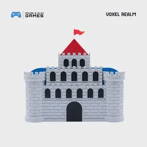 Switch 2 Dock Gaming Voxel Realm 8bit Castle Accessory