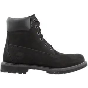 Timberland Womens Premium Waterproof Round Toe Lace Up Casual Boots Ankle Low Heel 1-2" - Black