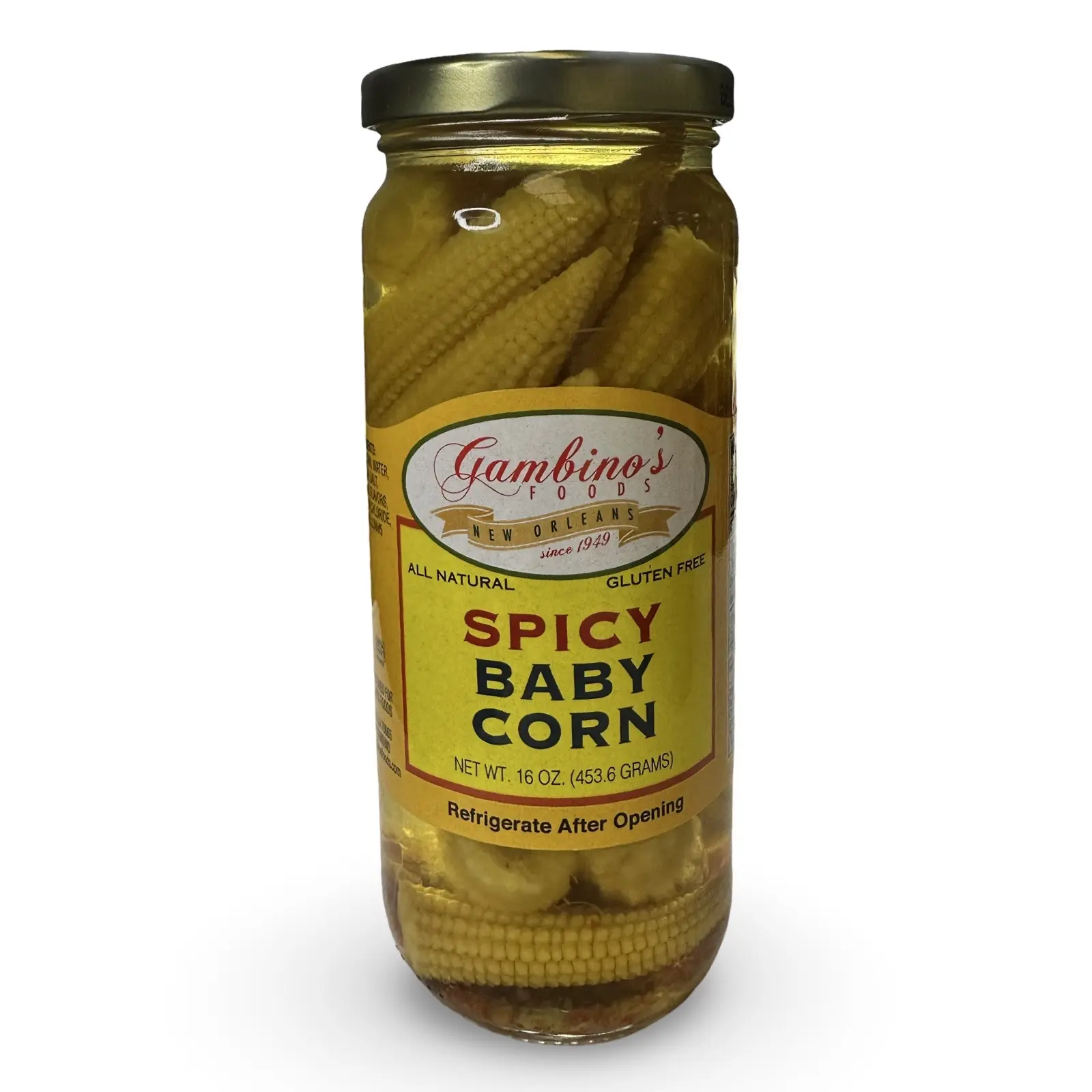 Gambino's New Orleans Spicy Pickled Baby Corn, 16 Fl Oz