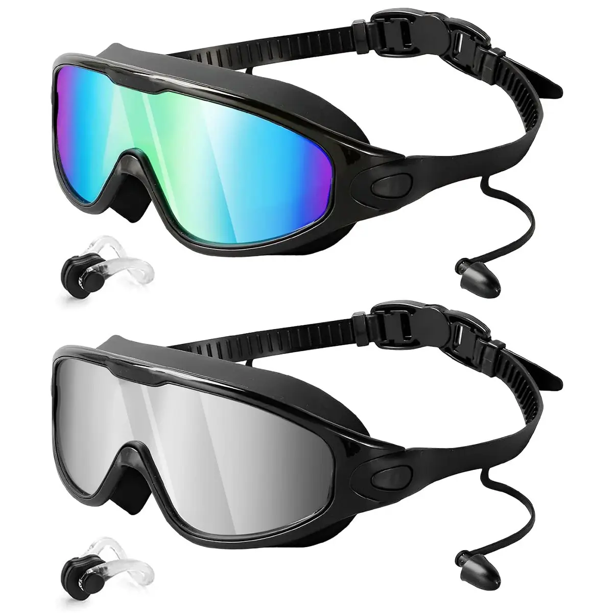 Aqua & Bright Silver