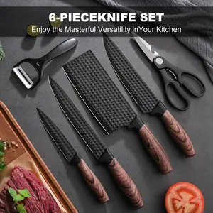 Kitchen Knife Set, Stainless Steel | Household Kitchen Utensils, Vegetable Fruit Knives, Kitchen Scissors Set