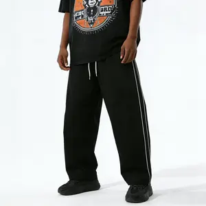 Men’s summer casual athletic pants, loose straight cut, quick-drying lightweight, outdoor jogging pants