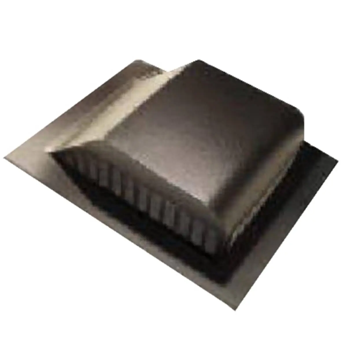 Lomanco 750B 8 in. Black Aluminum Roof Louver - Pack of 6, 1.25 lbs, 16x20.3", 16 x 20-5/16 x 5 in, 3-Sided Louver, Large Nailing Flange, Slanted Back, Weather Tight, Prevents Roof Discoloration