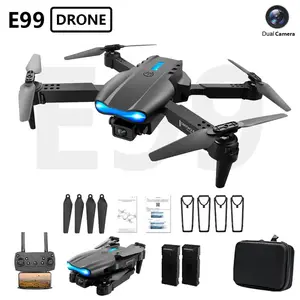 E99 Foldable Camera Drone RC Quadcopter with Altitude Hold One-Touch Takeoff/Landing 360° Flips & Headless Mode Perfect Valentine's Day Gift - Button
