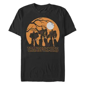Men's Transformers Orange Sky Bots T-Shirt