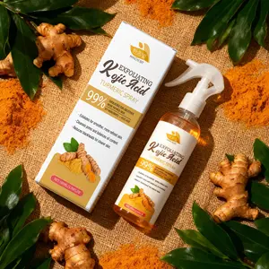 Hanchobit Turmeric Cleansing Exfoliating Spray, Gentle Facial Pore Cleaning, Removes Face Oil, Lightweight Non-Greasy Texture, Moisturizing Turmeric Cleanser