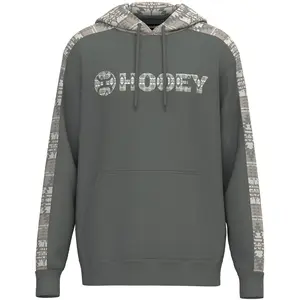 "Canyon" Hoody Dark Grey w/Aztec Detailing