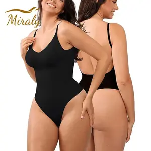 Backless Sleeveless Bodysuits Shapewear Thong Seamless Tummy Control Butt Lifter Body Shaper Corset Slimming Camisole Tops