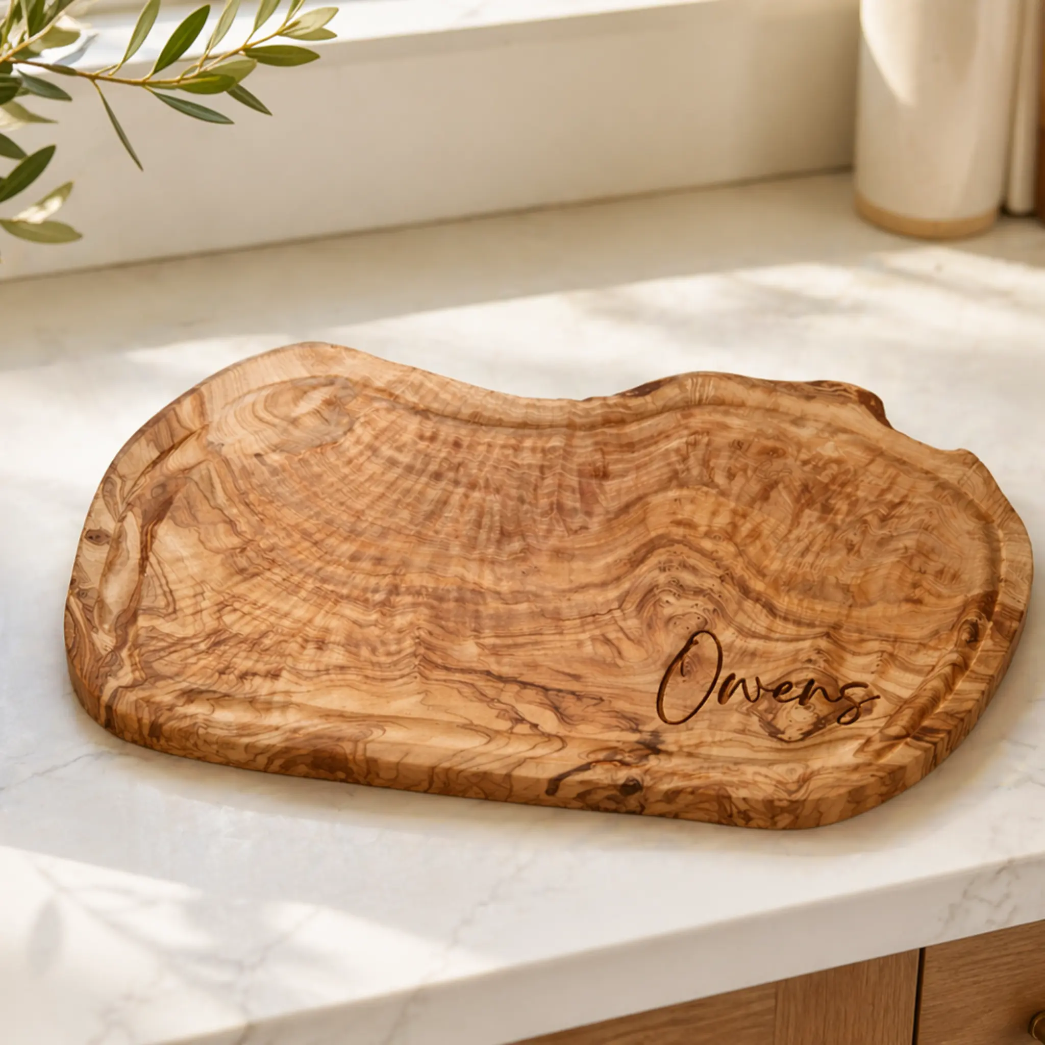 Personalized Olive Wood Carving Board
