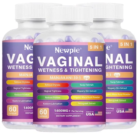 Vaginal Moisturizer Capsules, Female Vaginal Probiotics Wetness & Tightening Vaginal Wellness Supplement for Enhance Vaginal Muscle Tone & Vaginal Dryness- Vegan,  60 Capsules