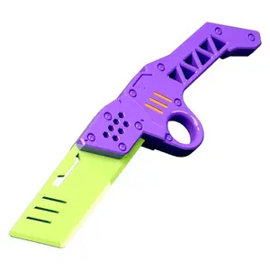 Light-Up Projectile Knife Carrot Knife, Gravity 3D Printed Bounce Carrot Knife, Kids Toy, Perfect Gift for Teens and Office Relaxation