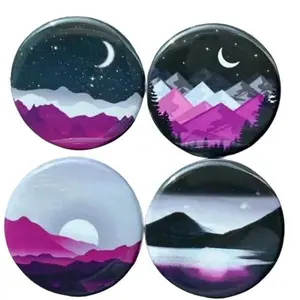 Asexual Pride Metal Pins