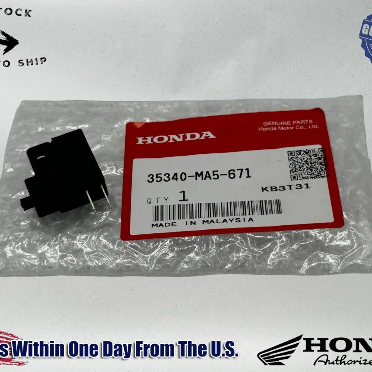 Honda Genuine OEM Authentic Brake Light Stop Switch 35340-MA5-671