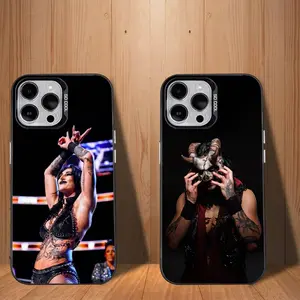 R-Rhea R-Ripley W-WWE Phone Case for iPhone 17 Air 16 15 14 13 12 11 Pro Max Plus & Samsung S25 S24 S23 S22 Plus Ultra, White Matte Shockproof Protective Cover