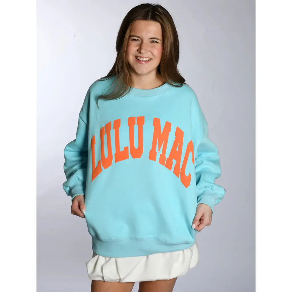 Lulu Mac Sweatshirt Light Blue Puff