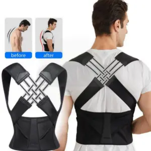 Unisex Posture Corrector – Comfortable, Breathable & Non-stuffy, Corrects Hunchback, Relieves Back Pain, Invisible "Back Brace" for Work, Home & Study