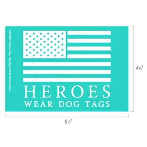 Chalk Couture Heroes Wear Dog Tags Stencil, DIY Craft