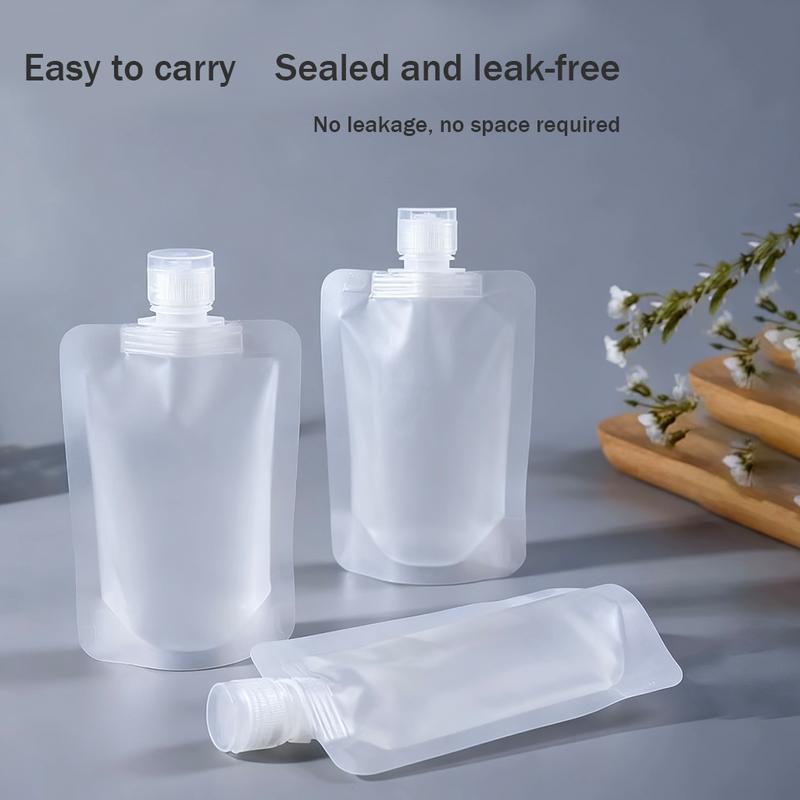 Transparent Portable 21-Piece Travel Containers Set for Lotion Shower Gel Shampoo Facial Cleanser Leak-Proof TSA Compliant Travel Toiletries with 3 Sizes & Labels