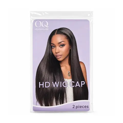 OQHAIR 1 PACK Invisible HD Human Hair Wig Cap Stretchable Elastic Hair Net For Women One Size Fits All