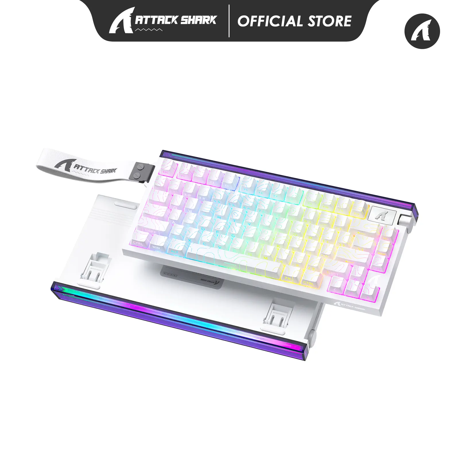 ATTACK SHARK R85 HE Rapid Trigger Magnetic Switch Wired Gaming Keyboard ...