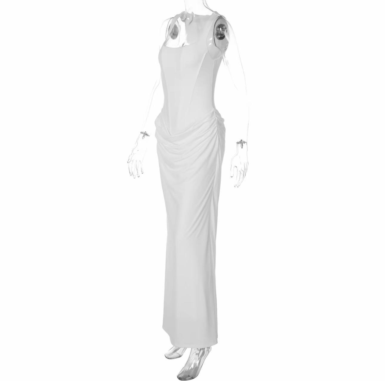 Elegant Corset Evening Dress Women Sleeveless Maxi Gown Formal Wear Formal Events Special Occas