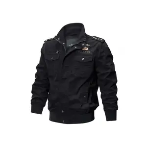 Bmuvlss Men'S Winter Fleece Tactical Jacket Windproof Insulated Business Casual Coat with Multiple Utility Pockets, Heavy-Duty Outdoor Workwear, Regular Fit Collared Design for Cold Weather & Professional Attire (Black) - Durable Non-Stretch Fabric, Jacke