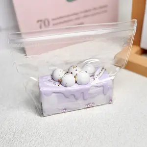 【Buy 3 get 1 free】Taro Osmanthus Square Cheese tabba squishies kidstoysFood-Grade Silicone Slow-Rising Rebound Squishy Fidget Toys for Stress Relief - Soft Squeeze Toys with Thick Creamy Slime Texture, Handmade Non-Toxic Sensory Toys