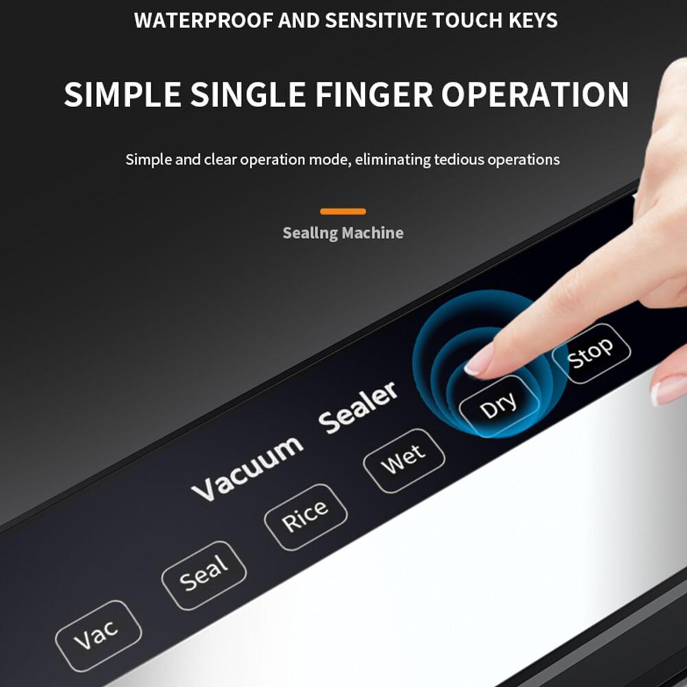 Vacuum Sealer Machine Automatic 65kPa, Food Sealer with 30cm Seal Width, External Hose and 30 Vacuum Bags for Dry & Wet Food Vacuum Sealer Machine Automatic 65kPa, Food Sealer with 30cm Seal Width, External Hose and 30 Vacuum Bags for Dry & Wet Food