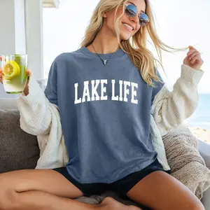 Comfort Colors Lake Life Shirt, Athletic, Boating Shirt, Gift for Adventurer, Family Travel Apparel, Camper Clothing, Lake Vibe