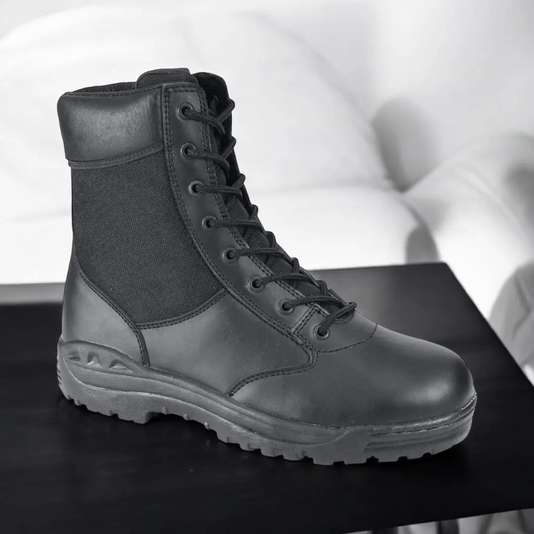 Rothco Men's 8-in Closed Water Proof Security Boots - Steel Shank, ISO Certified Leather Nylon, Lace-Up Forced Entry Worker Shoe Footwear